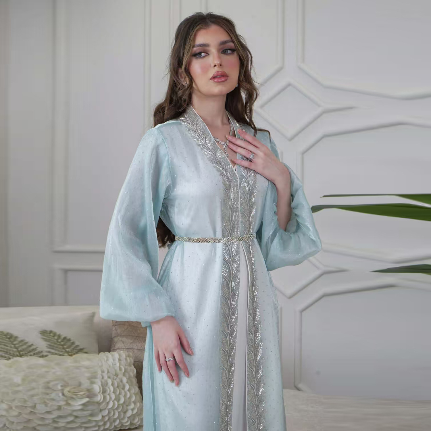 イード・ムバラク ジェッラバ 着物 カーディガン ドバイ サ - Embroidery Kebaya のレビューと価格