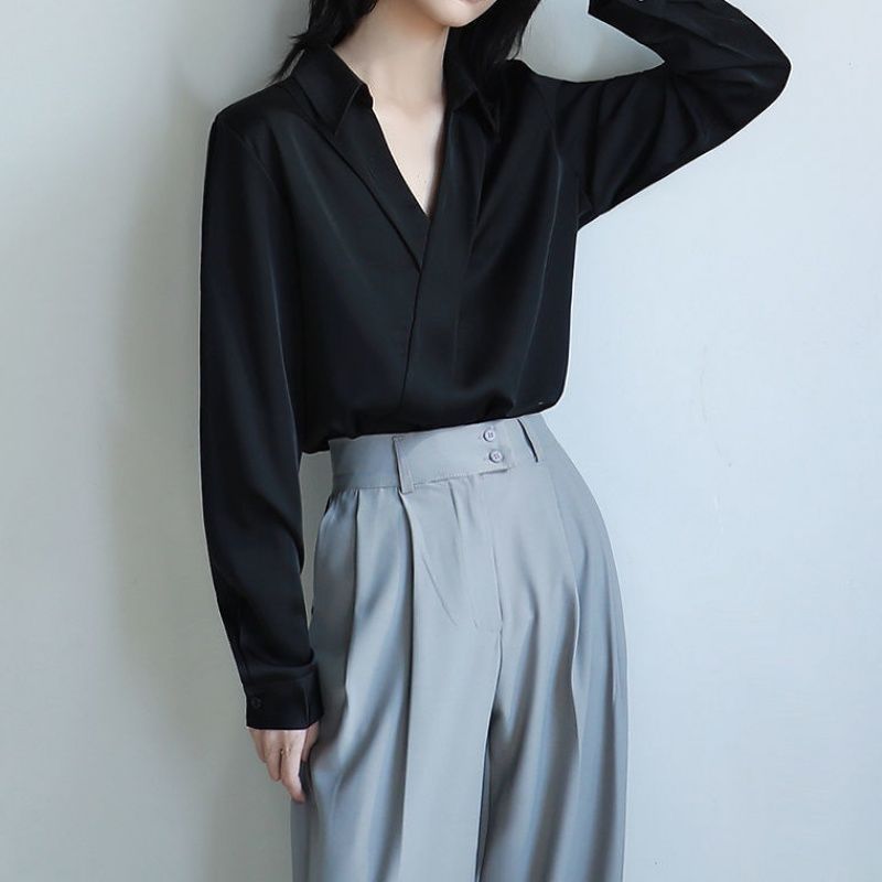 Gidyq-女性用モスリンシャツ,長袖,韓国のファッション, - Embroidery Online のレビューと価格