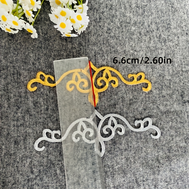 5枚入り、模様入り刺繍生地パッチ。手芸でパッチを作ったり、D - Embroidery Meaning のレビューと価格